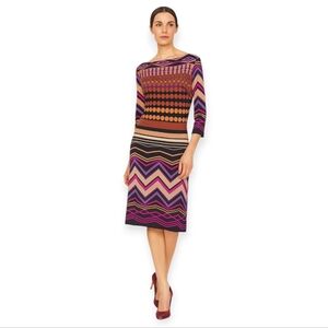 Donna Morgan 90's‎ Multi-color Mod Motif Sheath Dress